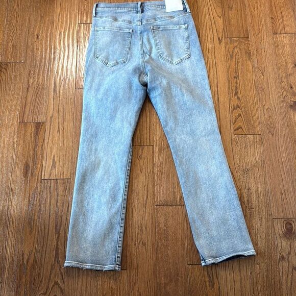 Express 90’s slim super high rise light wash jeans size 14 - Picture 11 of 15